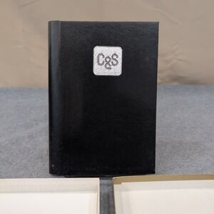 Vintage 1987 C&S Address and Phone Directory Black Hardcover Spiral Organizer